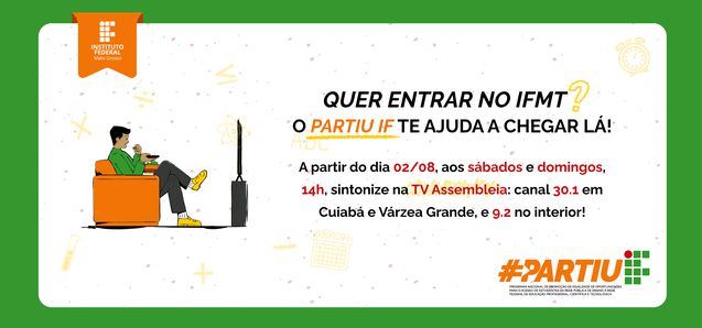 Aulas do preparatório Partiu IF chegam à TV Assembleia a partir de 2 de agosto