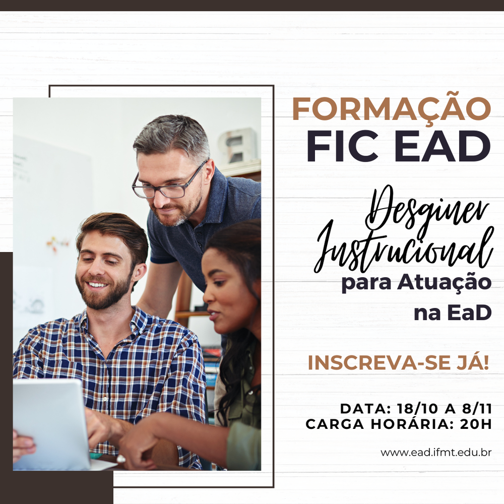 Imagem Curso FIC EaD Design Instrucional